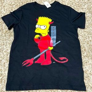 New-Boys Bart Simpson T-shirt-Size Medium 8